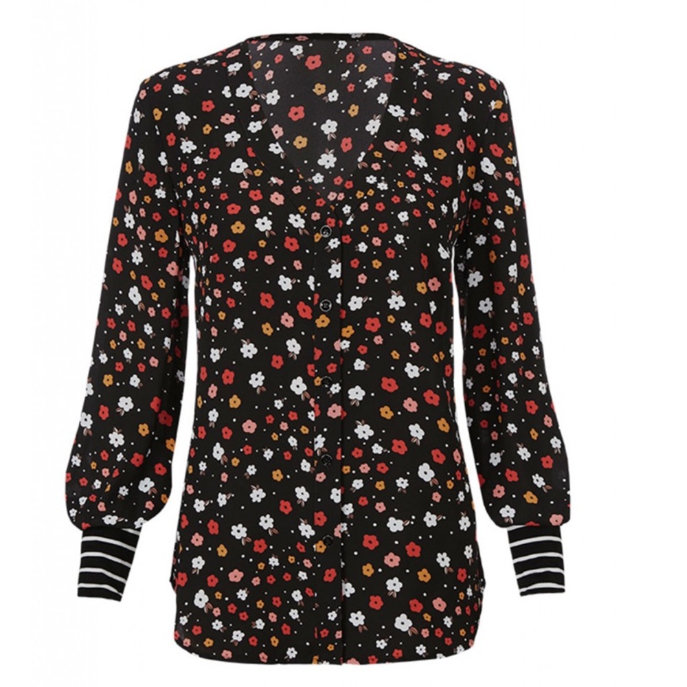 Cabi Cheerful Blouse Large NWT